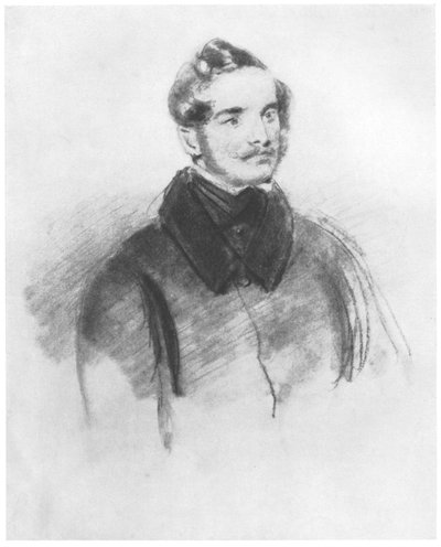 Study for the Oil Painting Portrait of Friedrich von Boxberg by Louis Ferdinand von Rayski